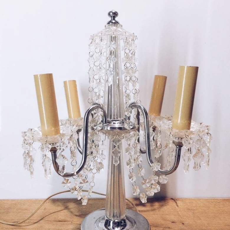 Лампа-канделябр настільна вінтаж LT-056