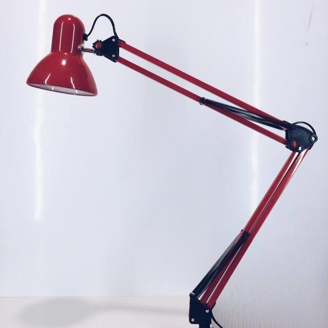 Лампа офісна метал червоний LT-071