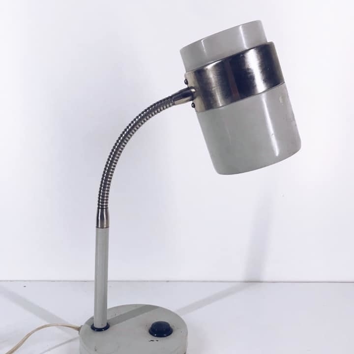 Лампа офісна вінтаж метал сірий LT-016