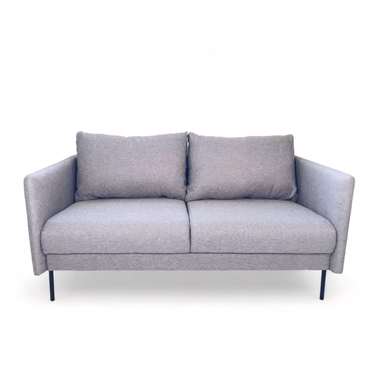 Диван 2-місний сірий на тонких ніжках SF2-010