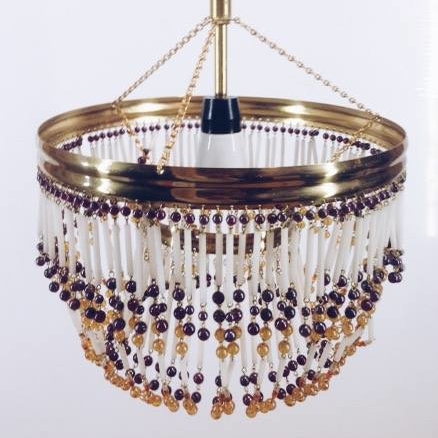 Люстра на 1 лампу скло вінтаж LS-016