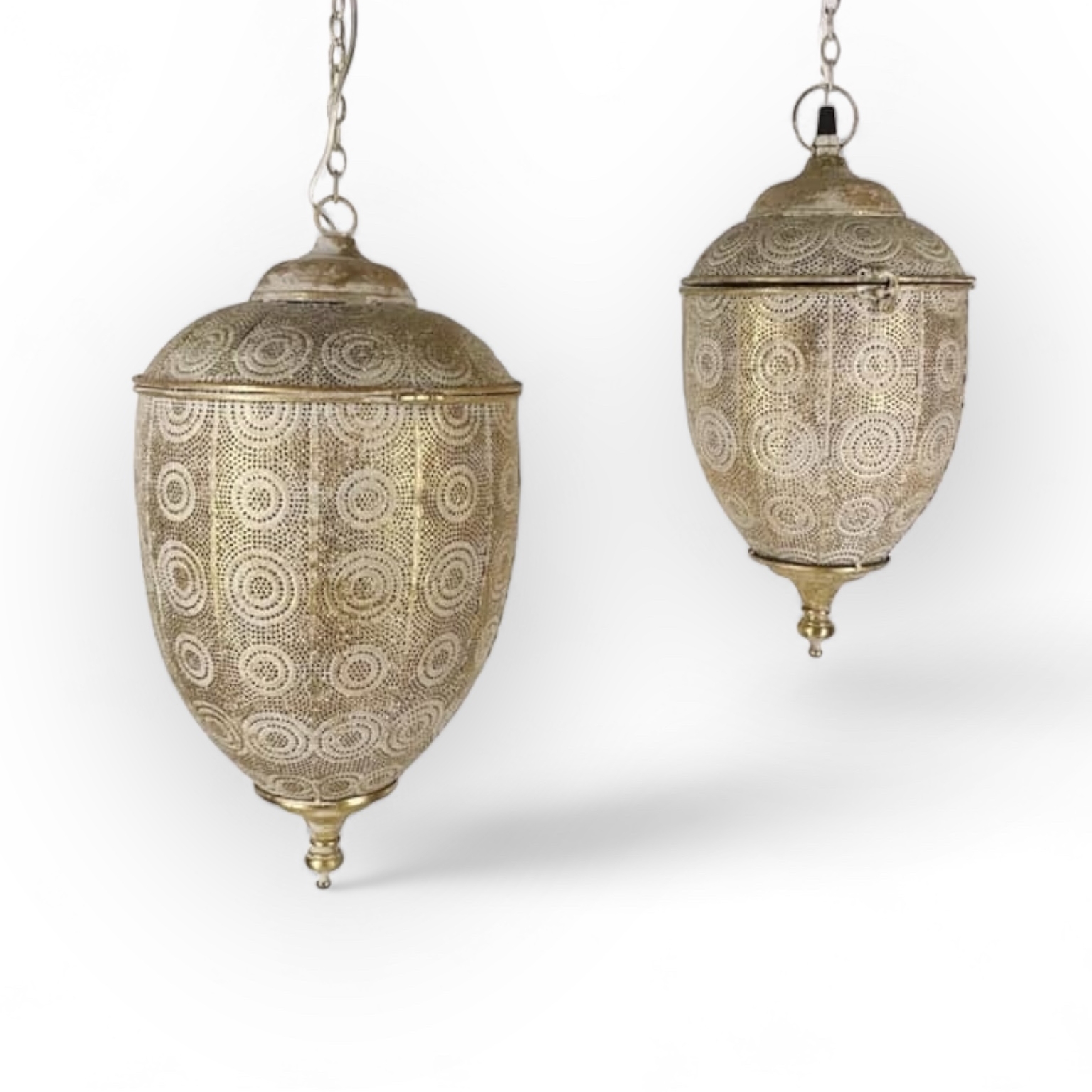 Світильники підвісні ажурні "східні" метал золото LS-001