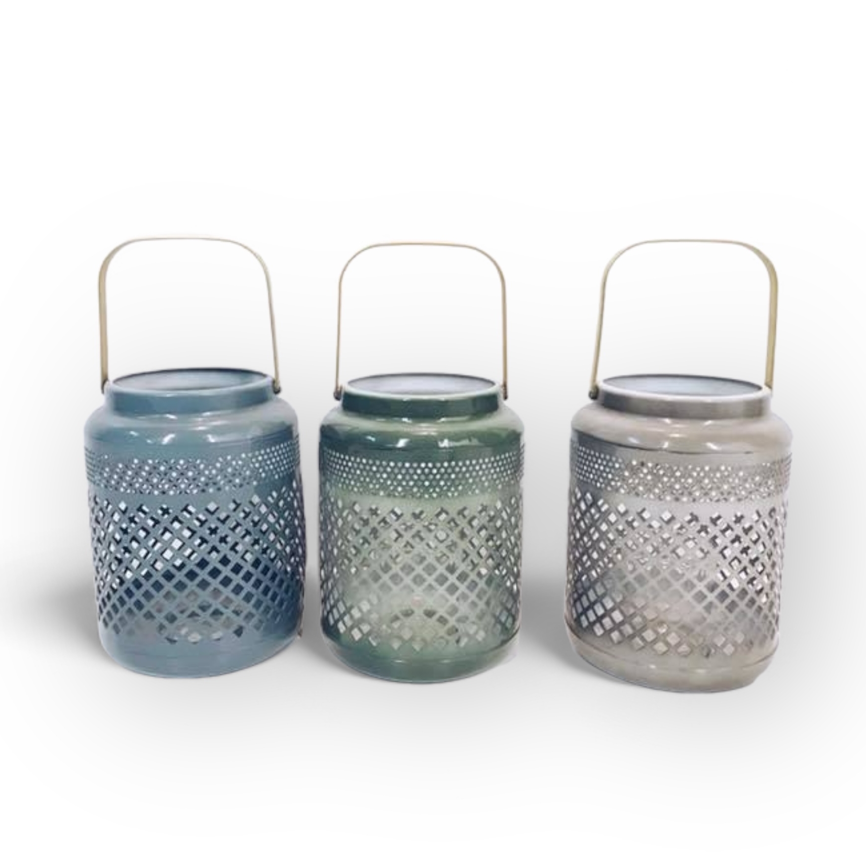 Ліхтар ажурний малий метал 3 кольори CL-006