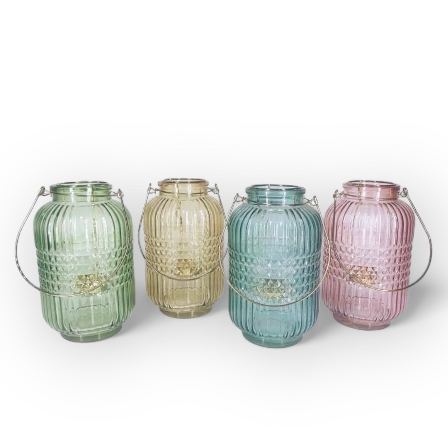 Ліхтар рельєфне кольорове скло CL-007