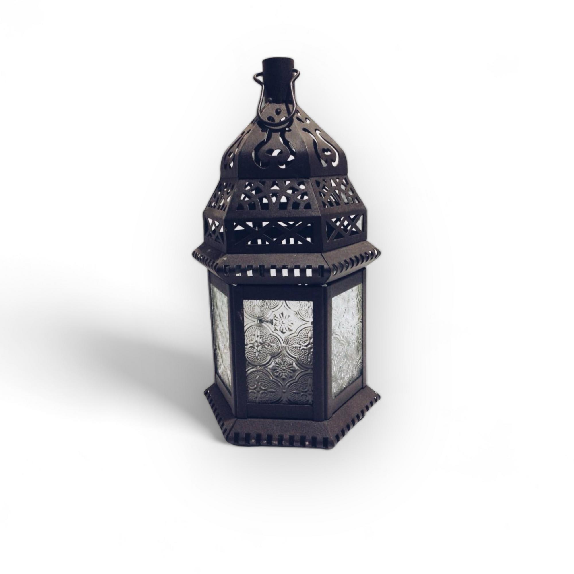 Ліхтар малий східний скло/метал CL-061