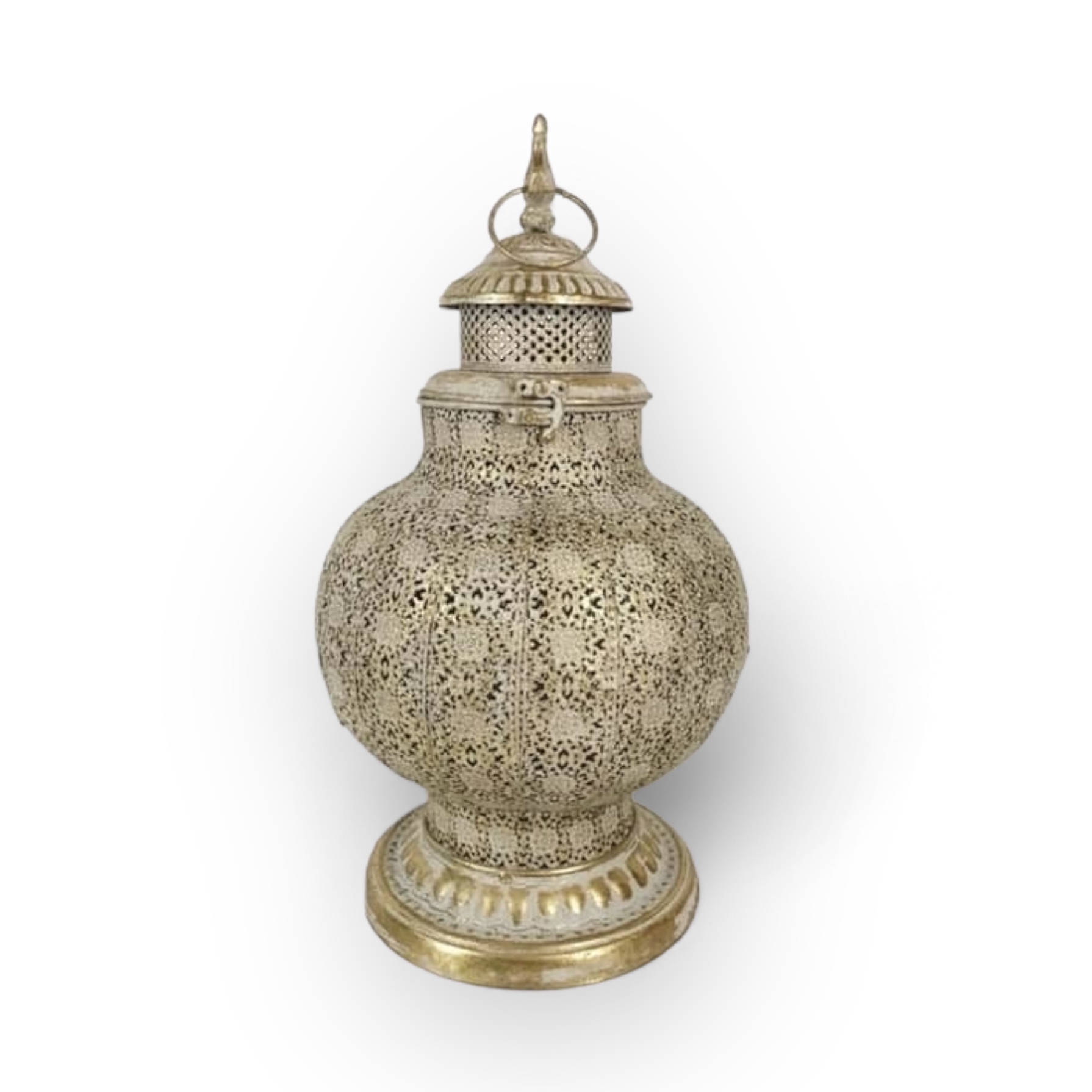 Ліхтар "східний" ажурний метал золото CL-003