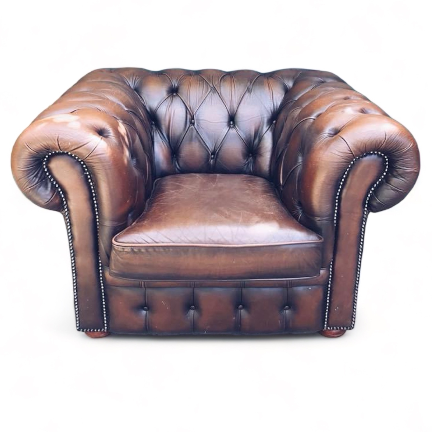 Крісло шкіряне вінтаж CHESTERFIELD CH-052