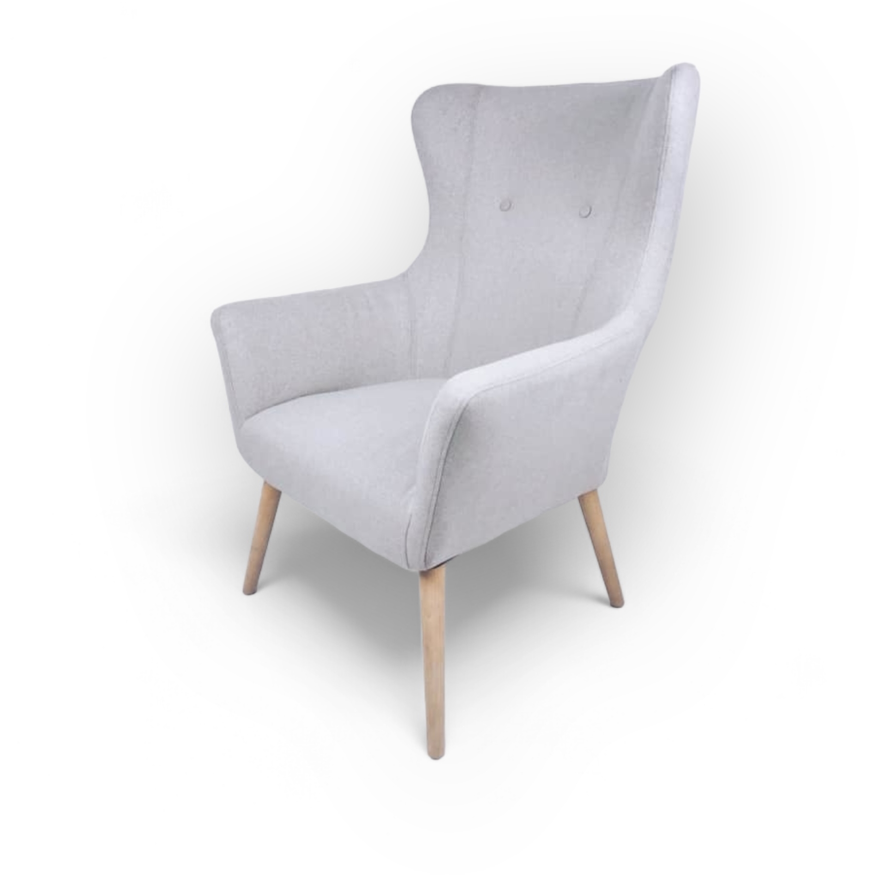 Крісло світло-сіре з високою спинкою CH-092