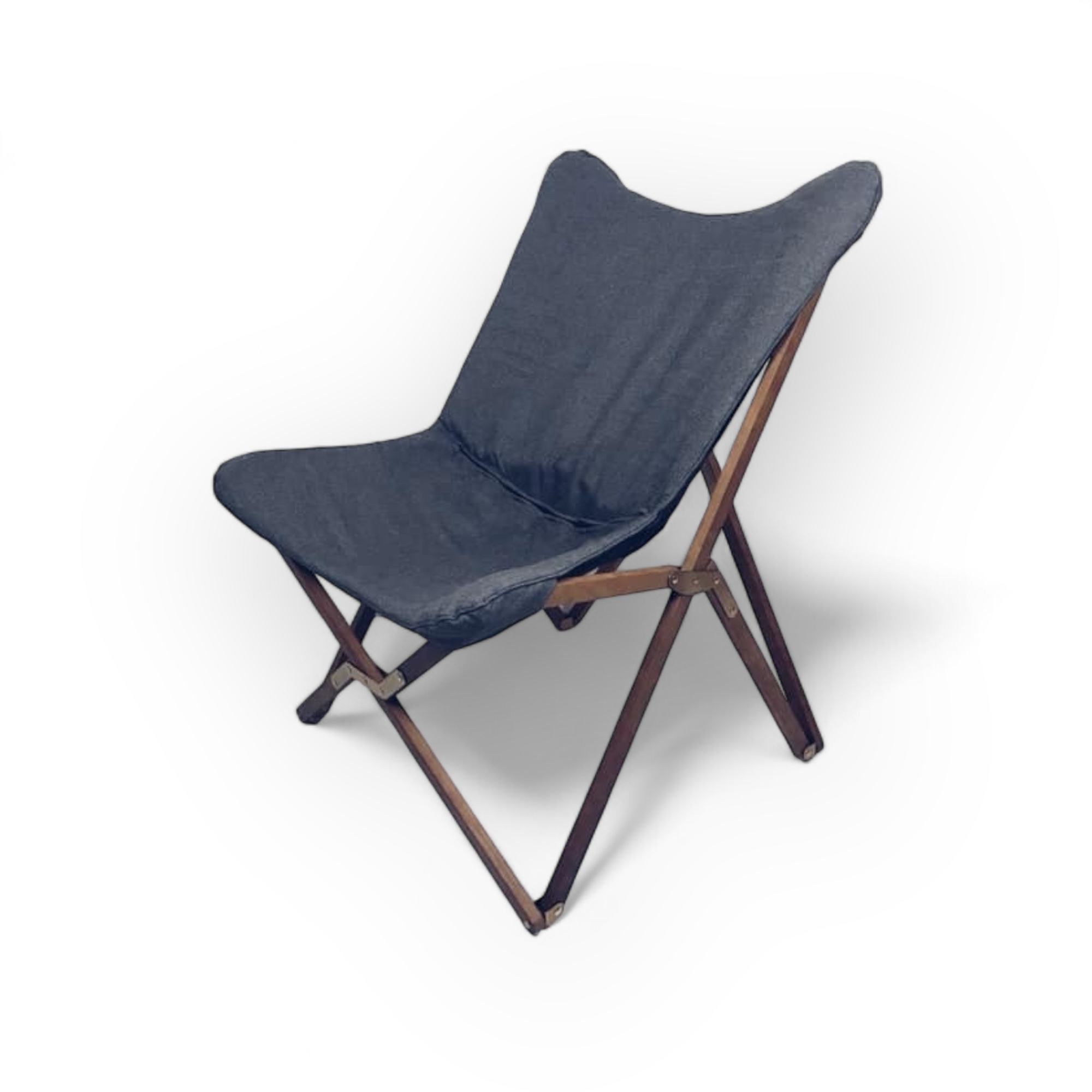 Крісло лаунж сіре розкладне CH-094