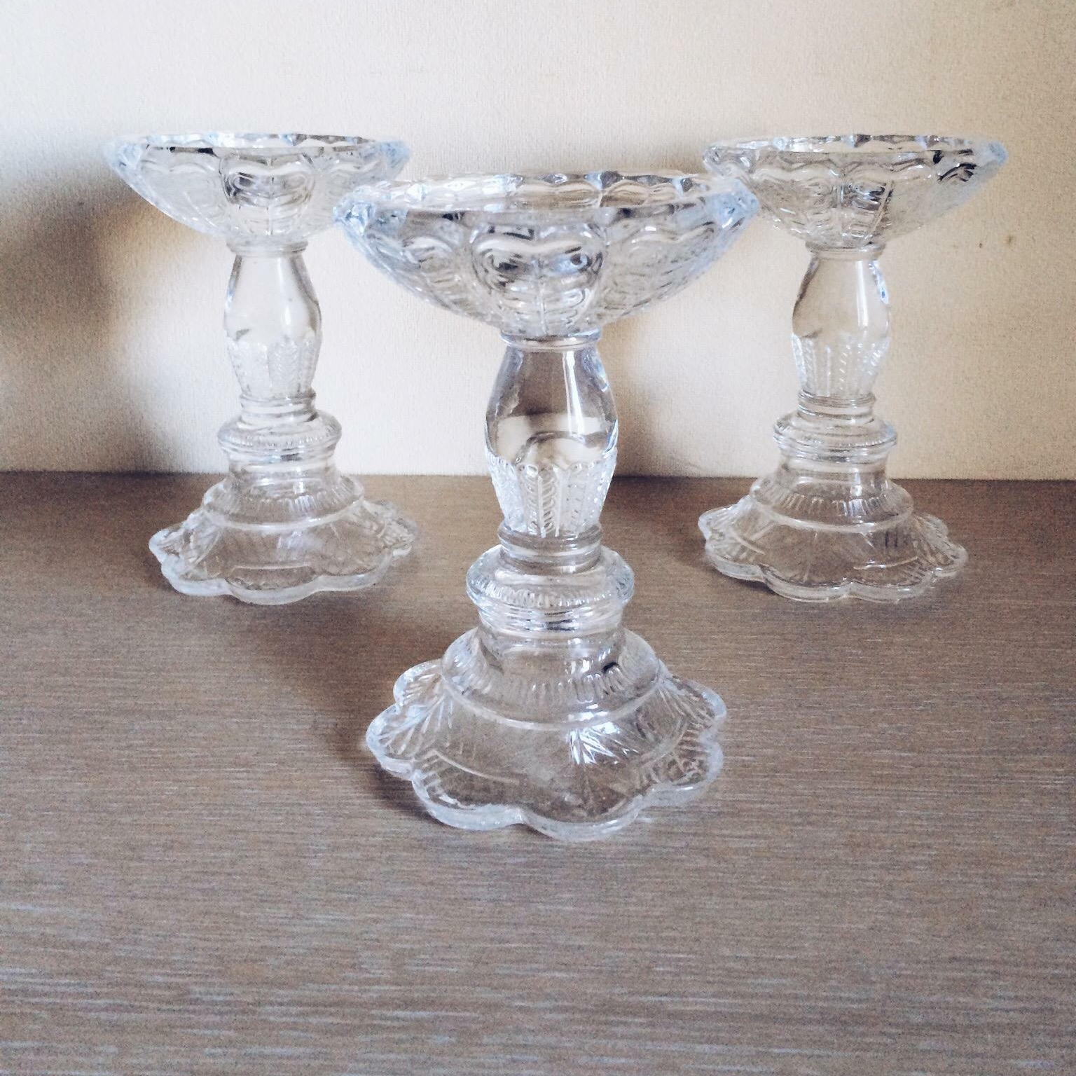 Підсвічник на вузьку/широку свічку, скло CA-092