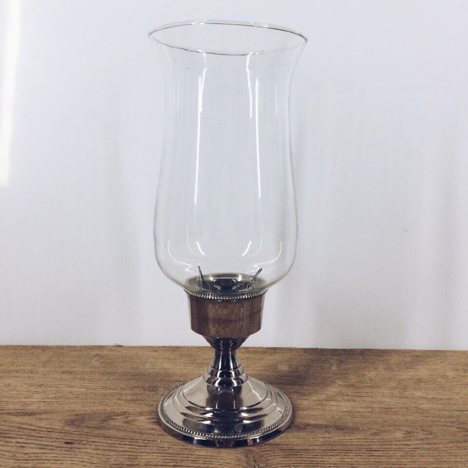 Підсвічник-колба на підставці скло/метал CA-081