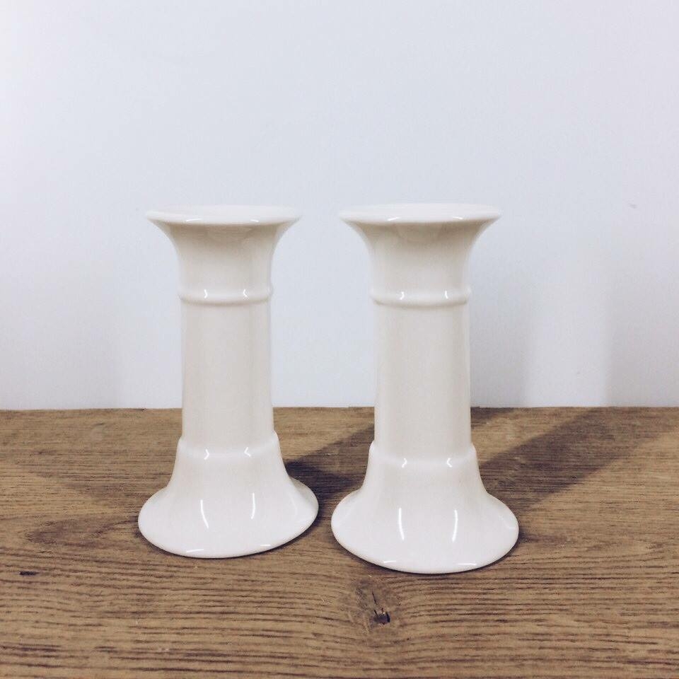 Підсвічник білий малий кераміка CA-077