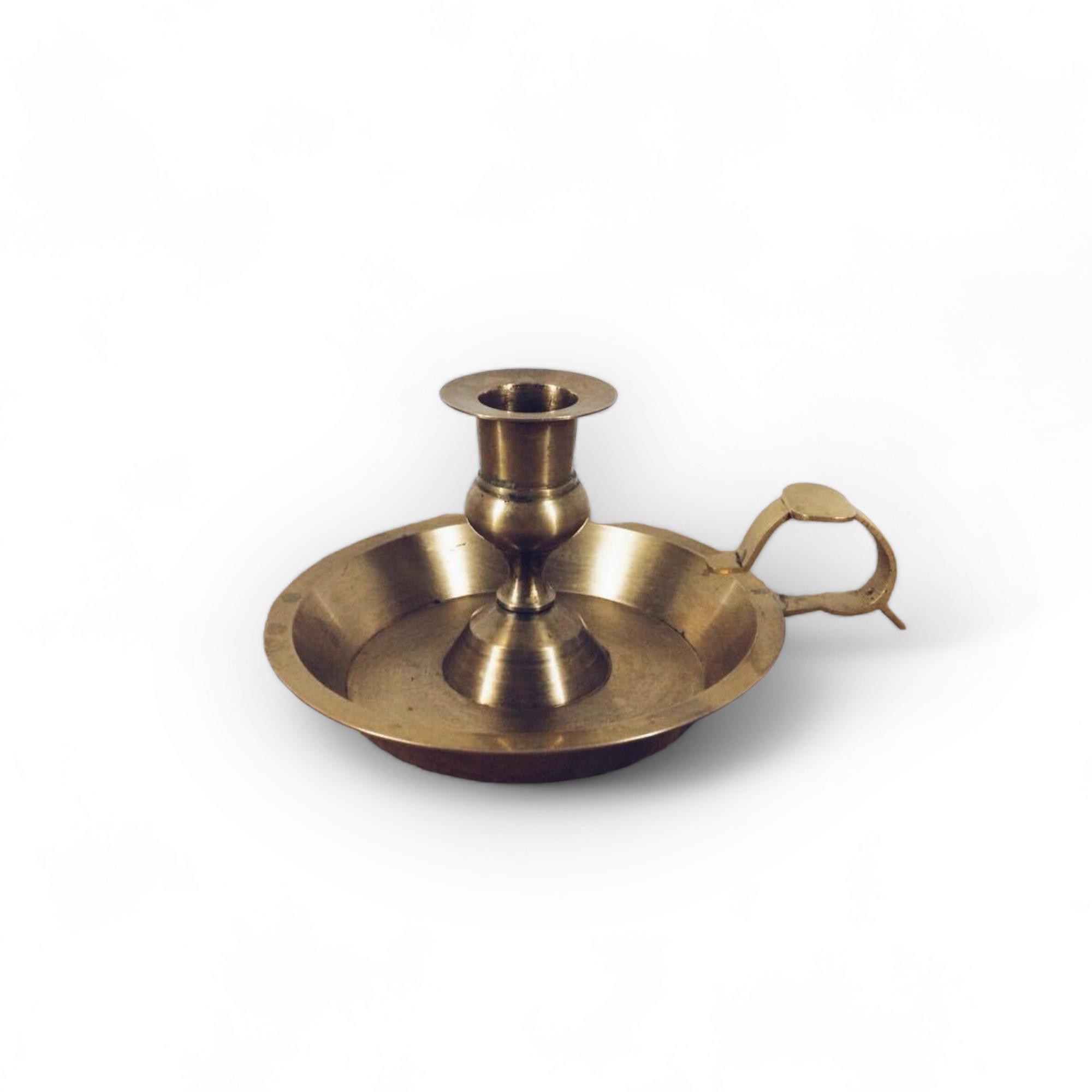 Підсвічник на 1 свічку з тримачем латунь CA-050