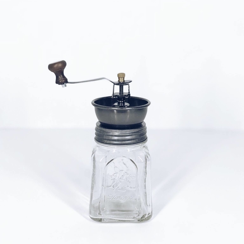 Банка-млинок для спецій скло/метал KD-009