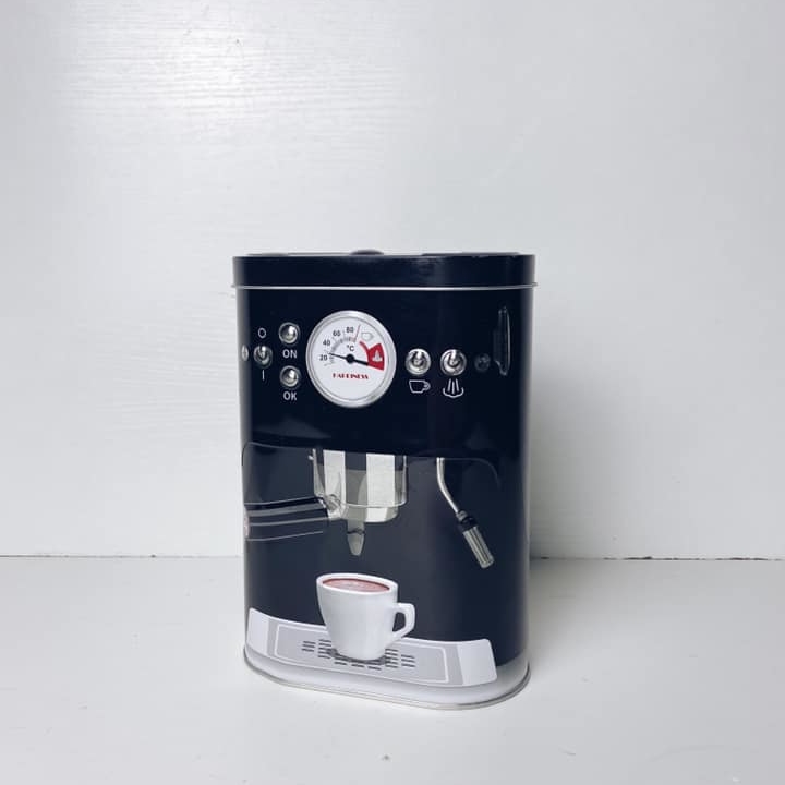 Банка Кавомашина метал чорний KB-002