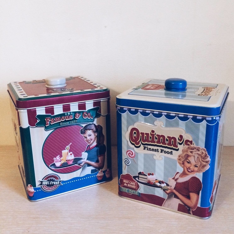 Коробки для печива "Ретро Америка" квадратні KB-004