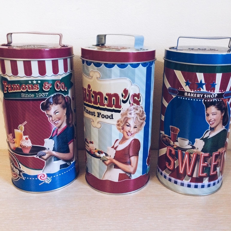 Банка для печива "Ретро Америка" кругла KB-003