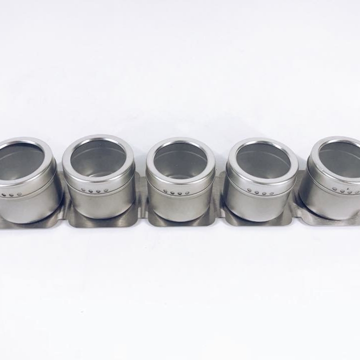 Банки для спецій малі з магнітом набір 5 шт KB-019