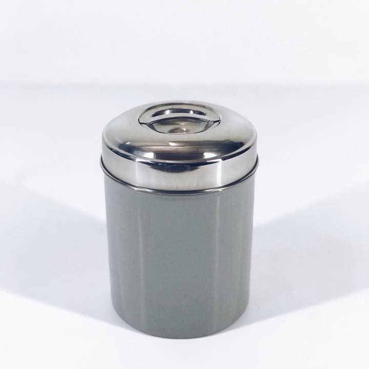 Банка для сипучих метал сірий KB-018