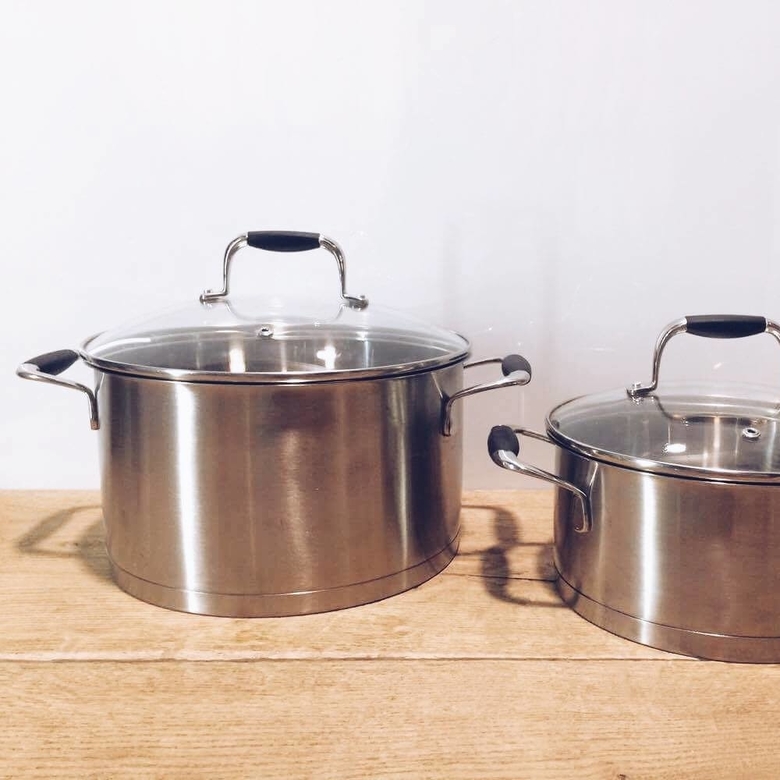 Каструля з кришкою нерж.сталь/скло KH-031