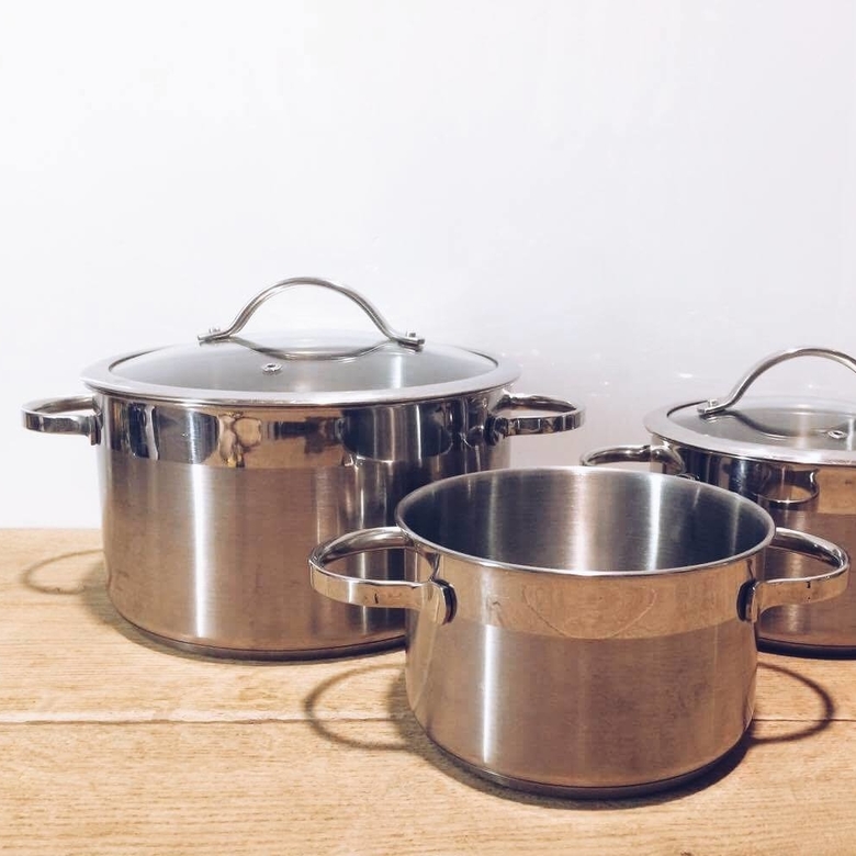 Каструля з кришкою нерж.сталь/скло KH-084