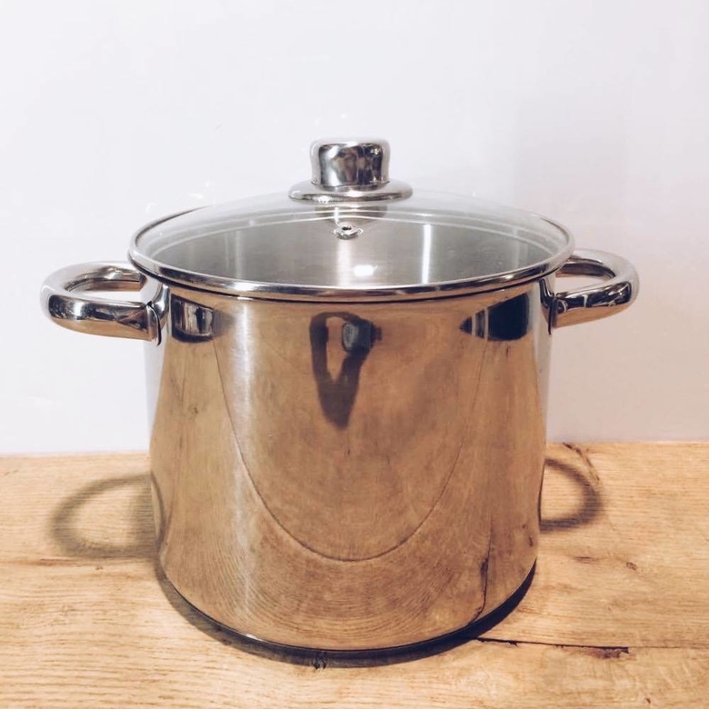 Каструля з кришкою нерж.сталь/скло KH-056