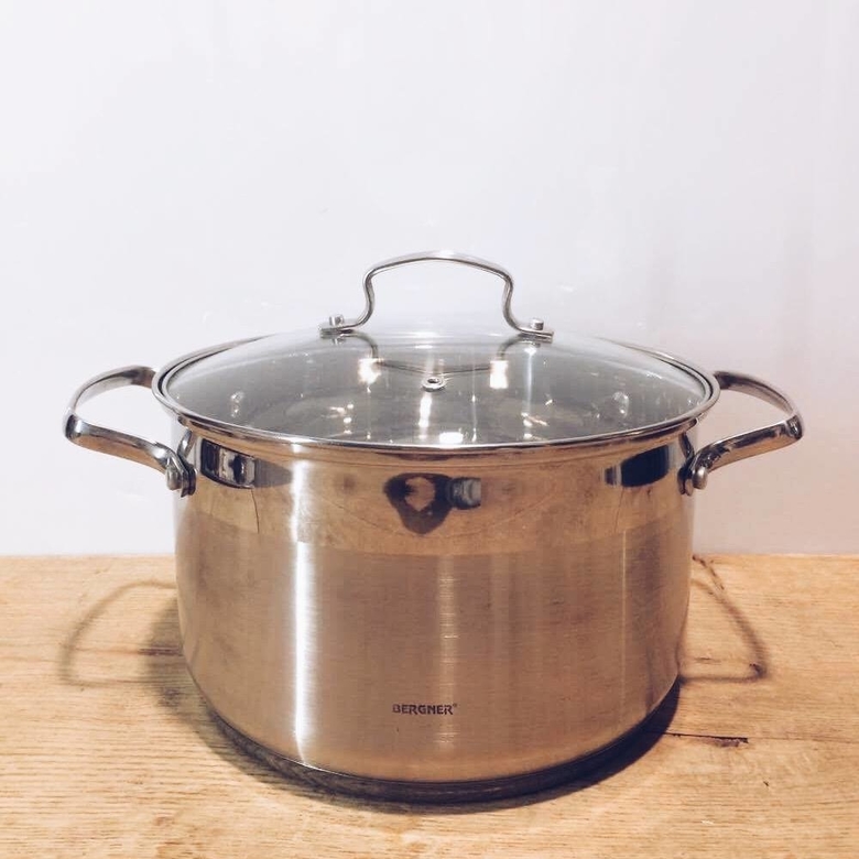 Каструля з кришкою нерж.сталь/скло KH-057