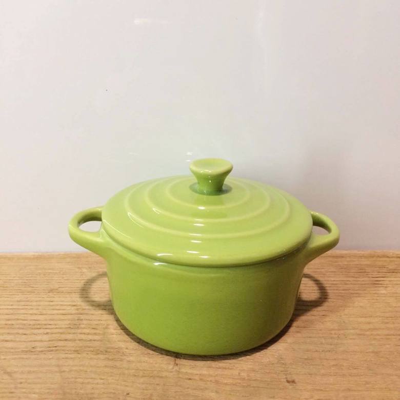 Каструлька мала зелена кераміка KH-061