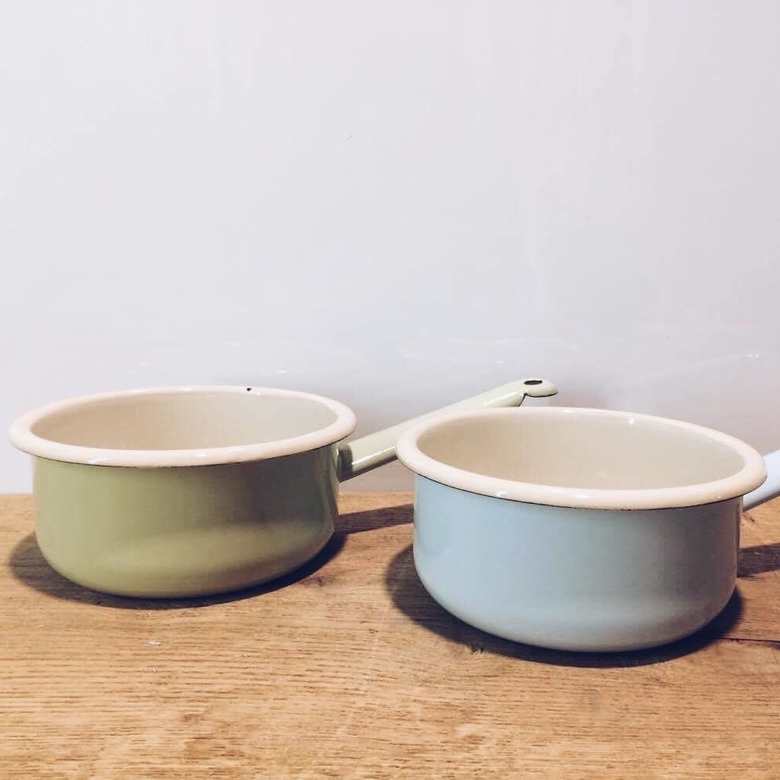 Каструлька-ківш емальована з ручкою KH-037