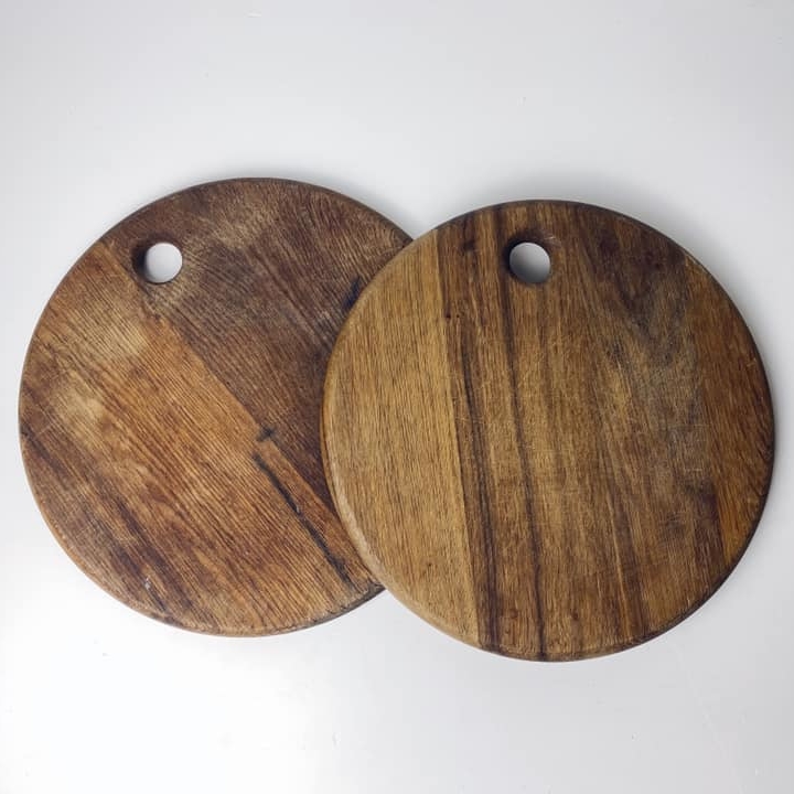 Дошка кухонна кругла дерево KH-019