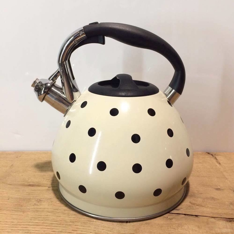 Чайник беж в горох KH-022