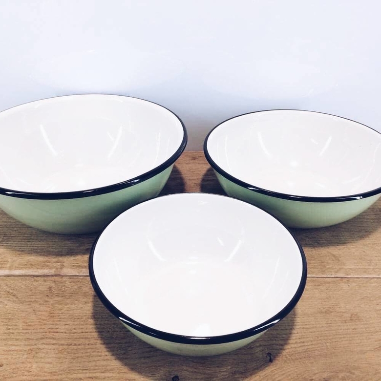 Миска метал емаль м'ята KH-001