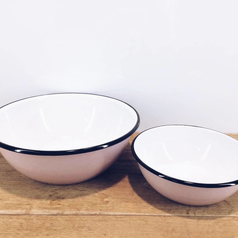 Миска метал емаль рожевий KH-003