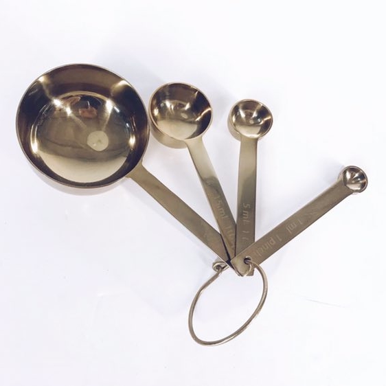 Набір мірних ложок мідь KH-077