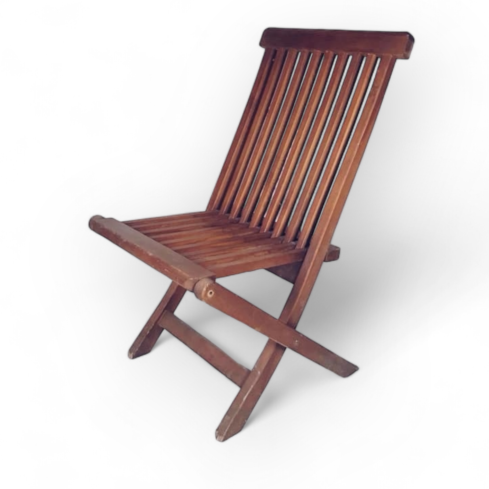 Стілець розкладний терасний коричневий дерево ST-080