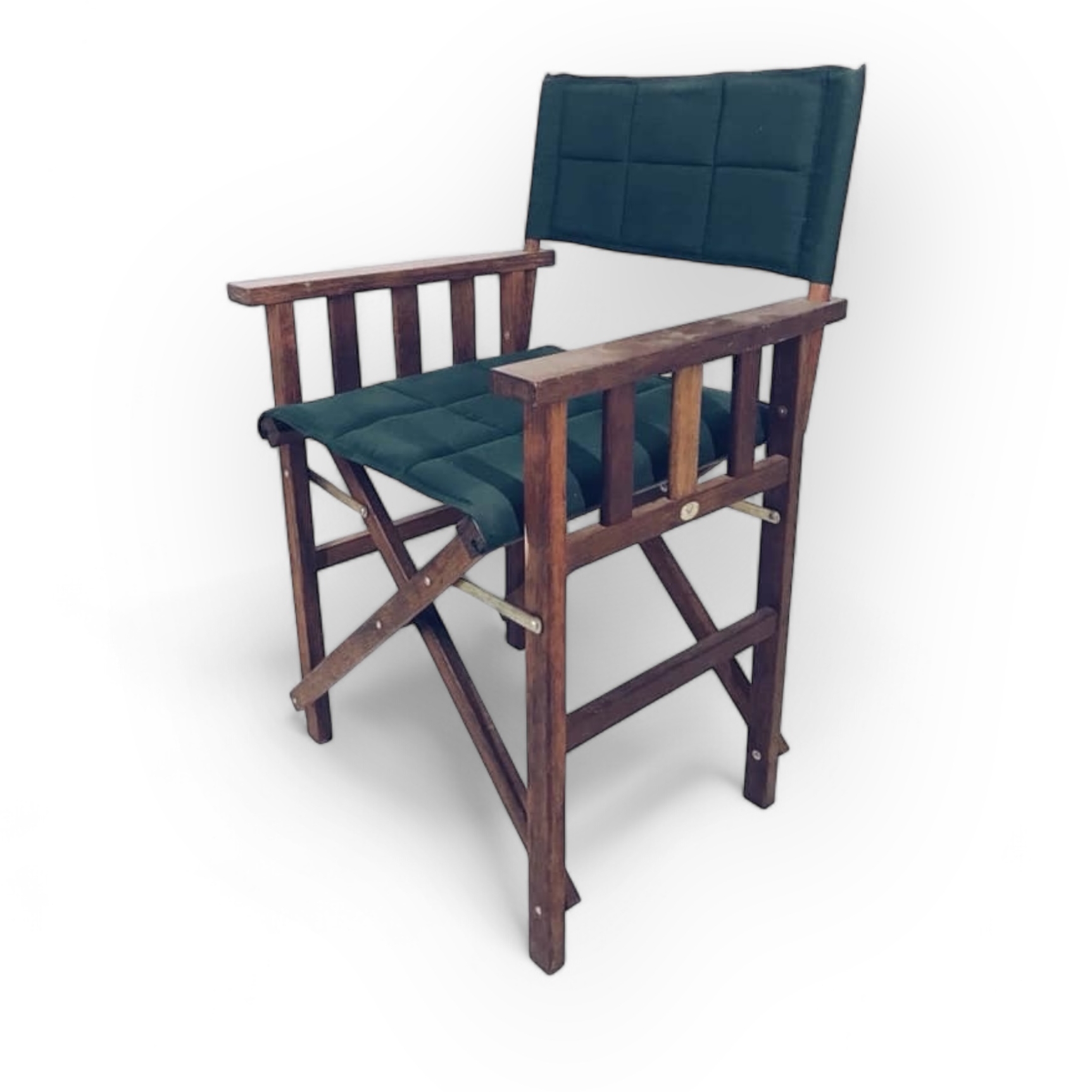 Стілець розкалдний терасний дерево/тканина зелений ST-073