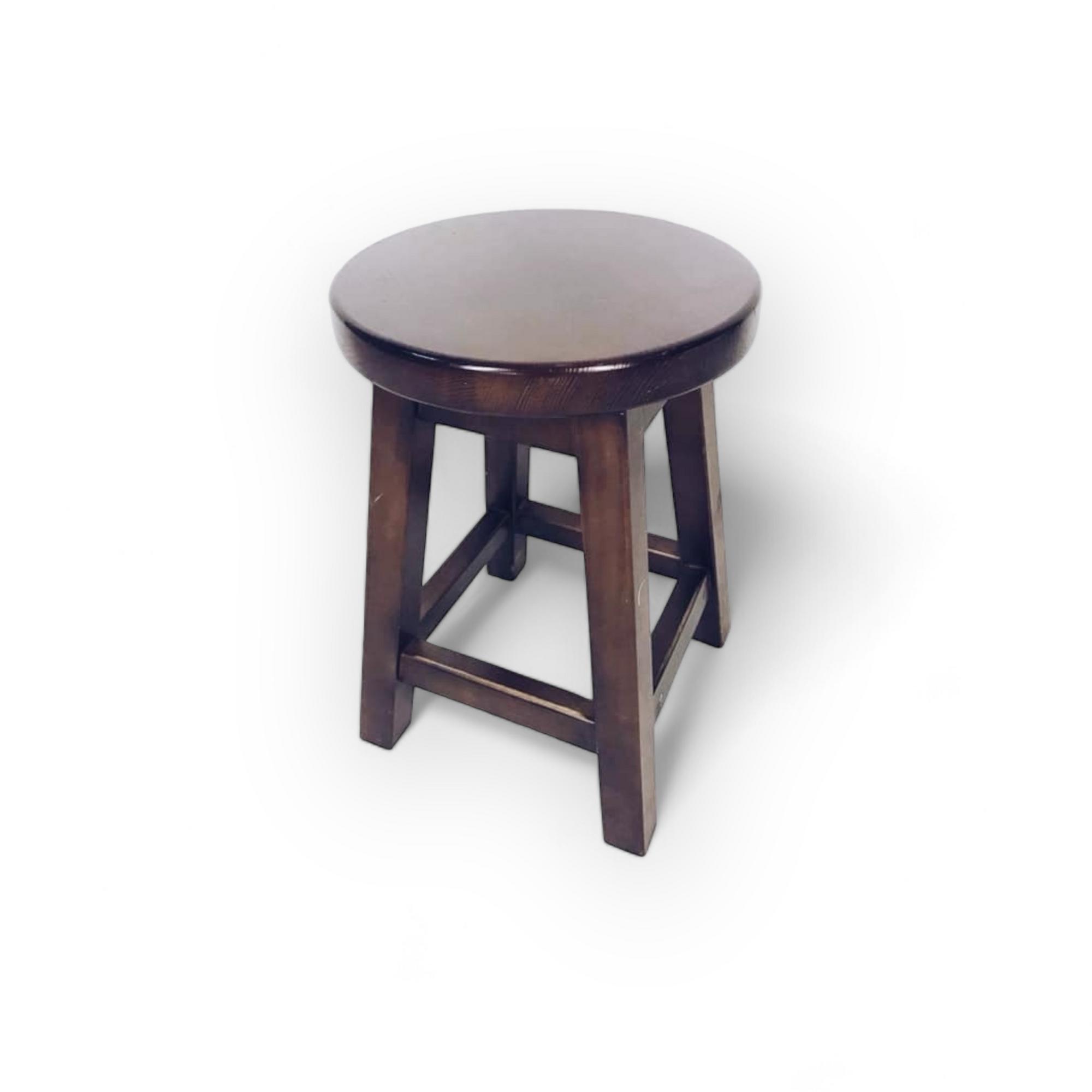 Табурет круглий темне дерево ST-078