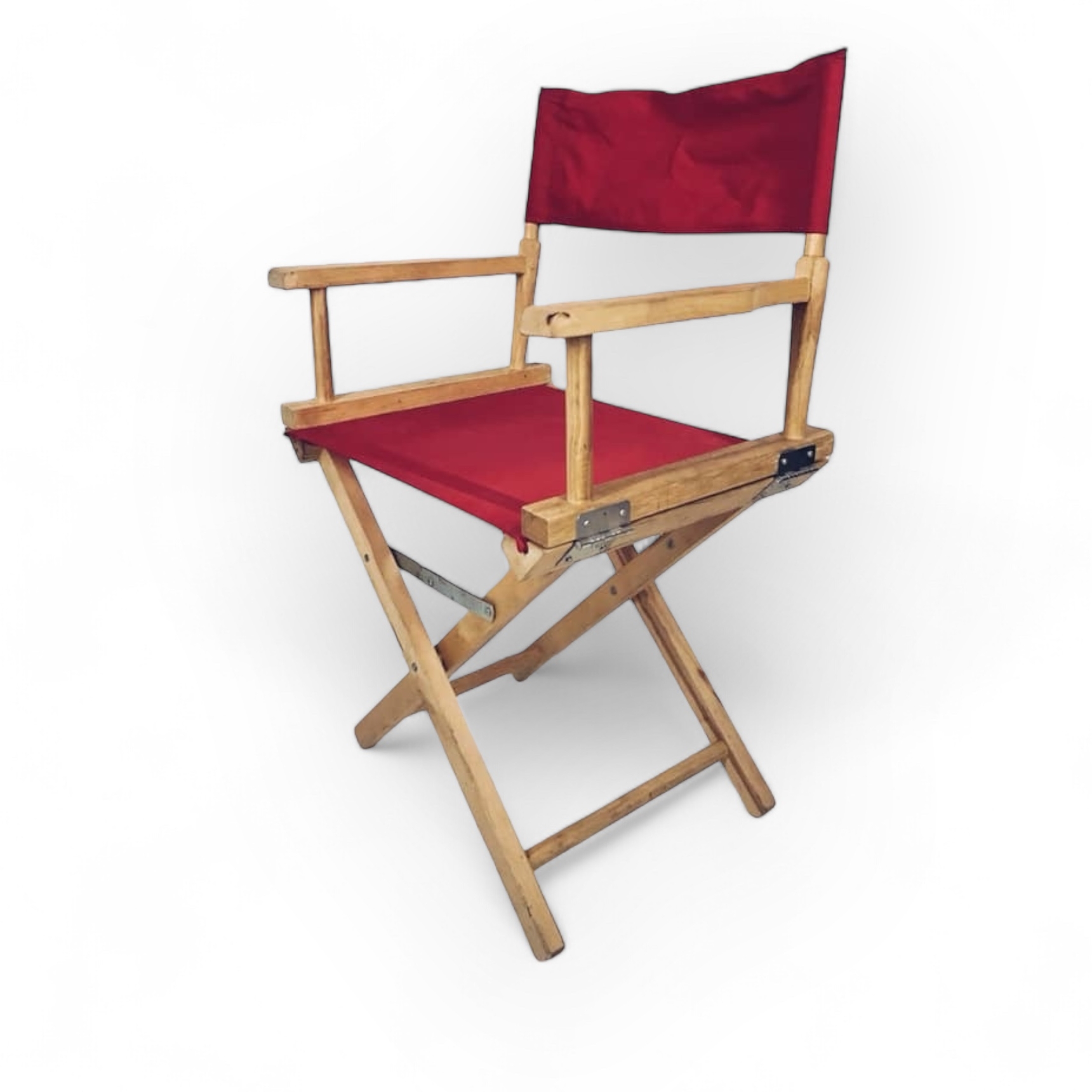 Стілець розкладний "режисерський" дерево/тканина червоний ST-053