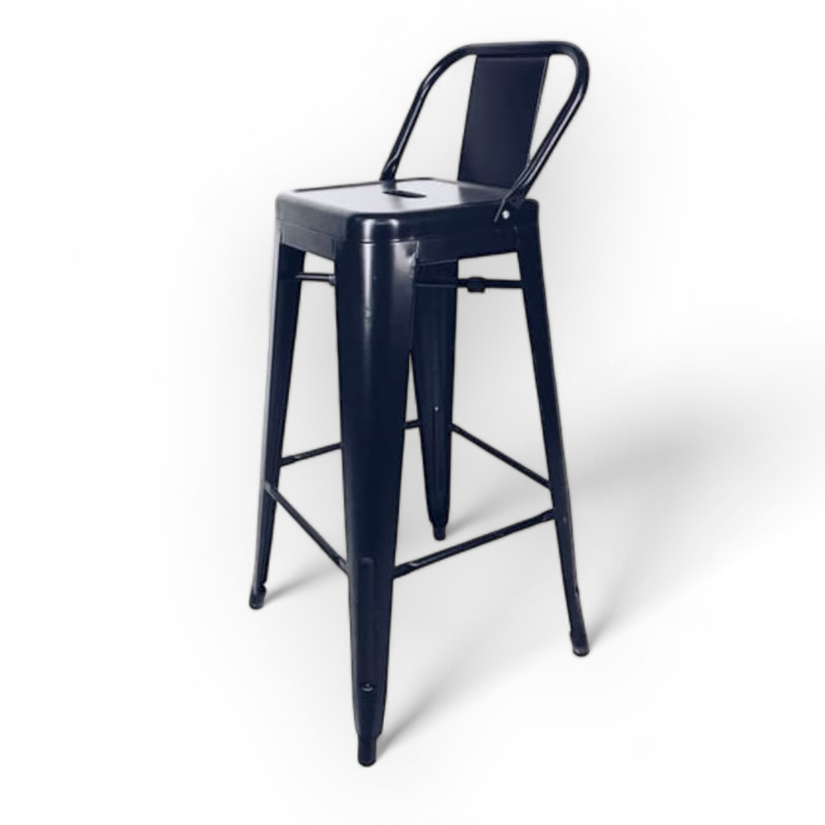 Стілець барний "лофт" чорний метал ST-050