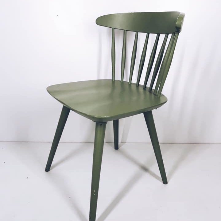 Стілець обідній зелений дерево ST-044