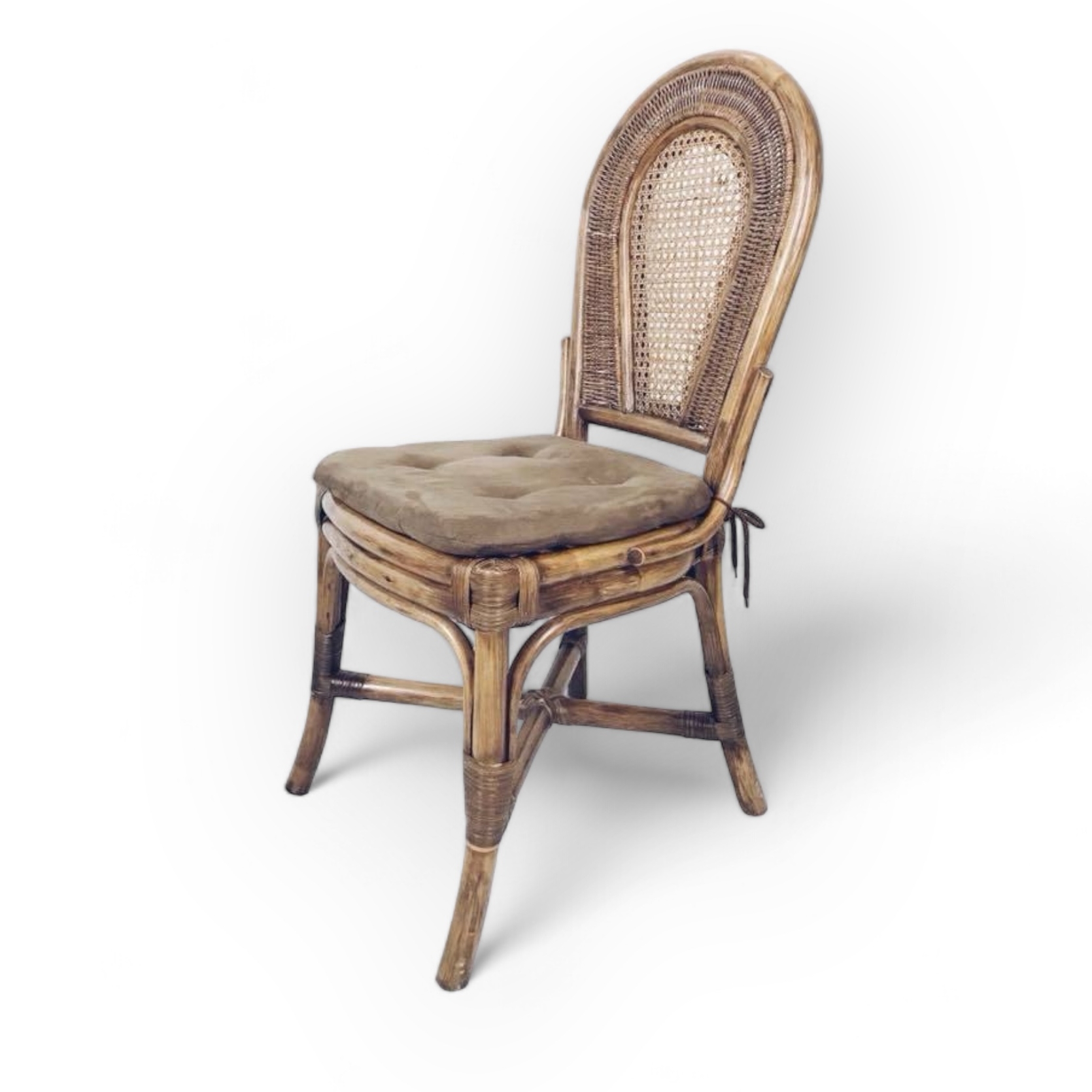 Стілець обідній ротанг темний ST-031