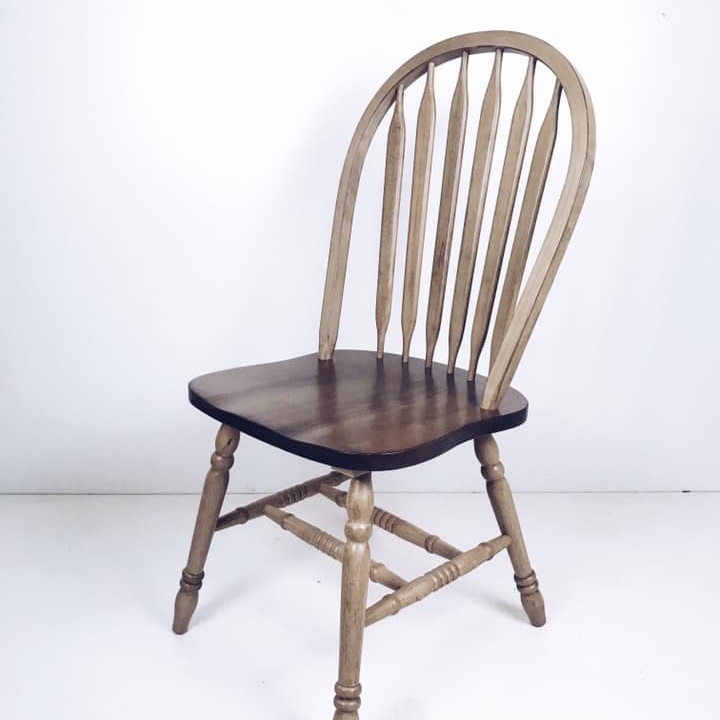 Стілець обідній "кантрі" коричневий дерево ST-088