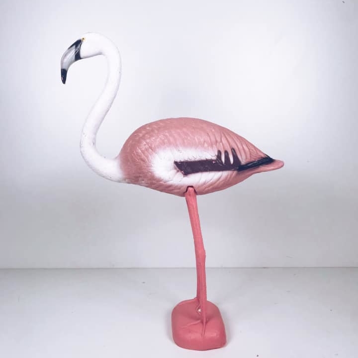 Фламінго декоративний пластик рожевий/білий MU-016