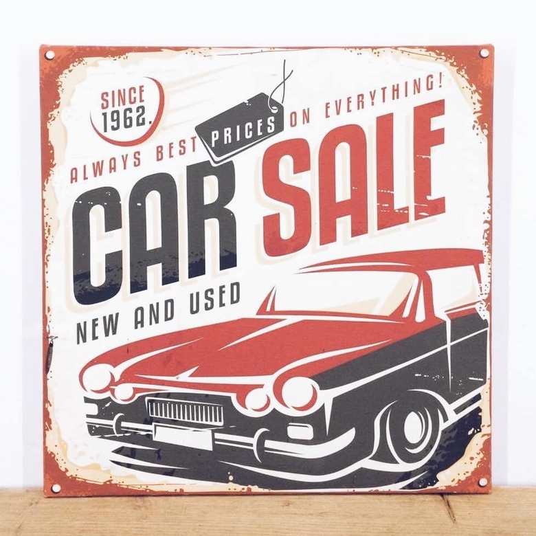 Постер Car Sale ретро AR-100