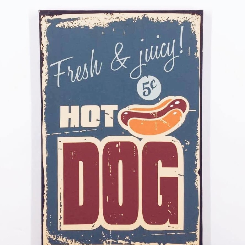 Постер Hot Dog ретро AR-134