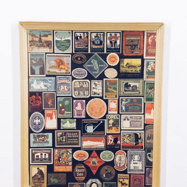 Постер вінтаж коллаж з етикеток AR-116