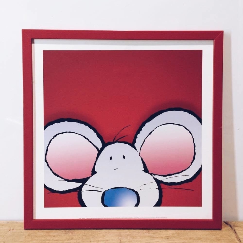Малюнок "Мишеня" у рамкі червоний AR-248