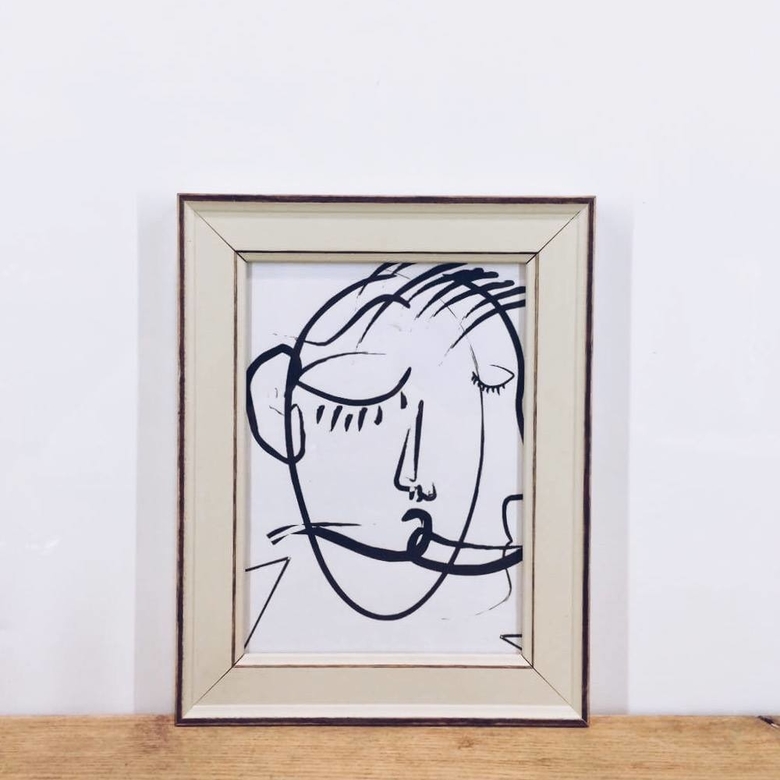 Малюнок "Портрет незнайомця" рамка беж AR-102