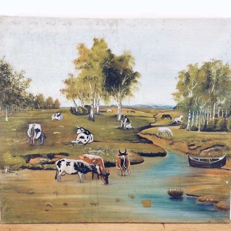 Пейзаж з коровами AR-136