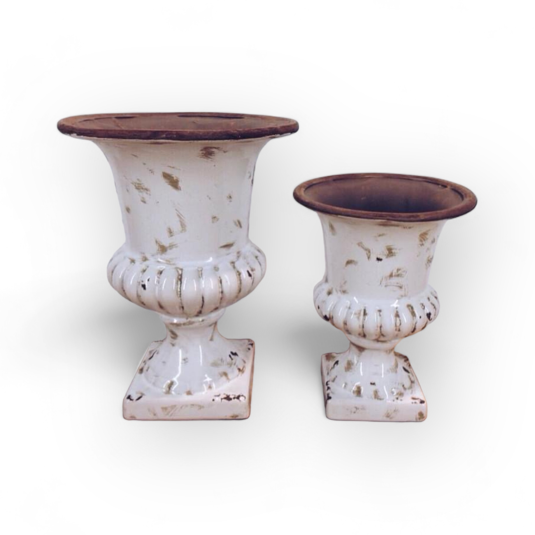 Ваза "паркова" кераміка біла VA-088